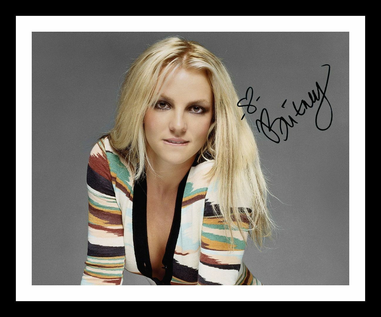 Britney Spears Autograph Signed & Framed Photo Poster painting 18