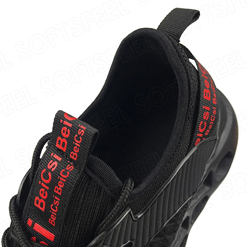 Softsfeel Women's Pain Free Perfect Walking Shoes - Black Red