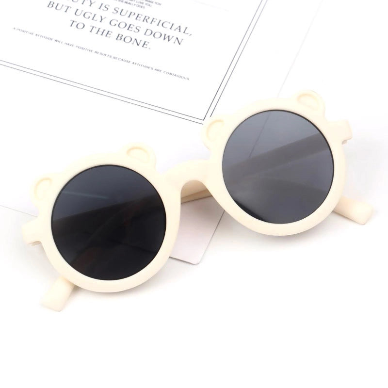 Elegant Lady Minimalist Solid Color Pc Round Frame Full Frame Glasses