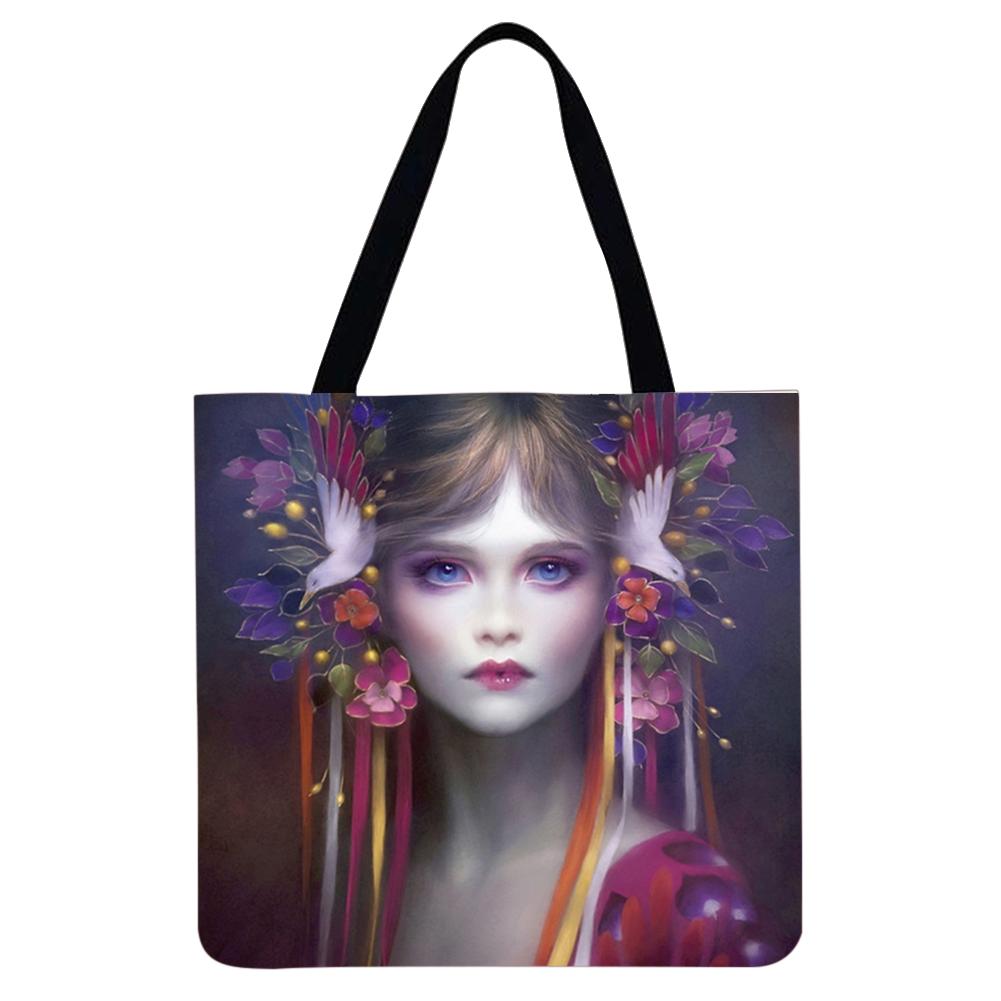 Linen Print Tote Bag linen-print-tote-bag