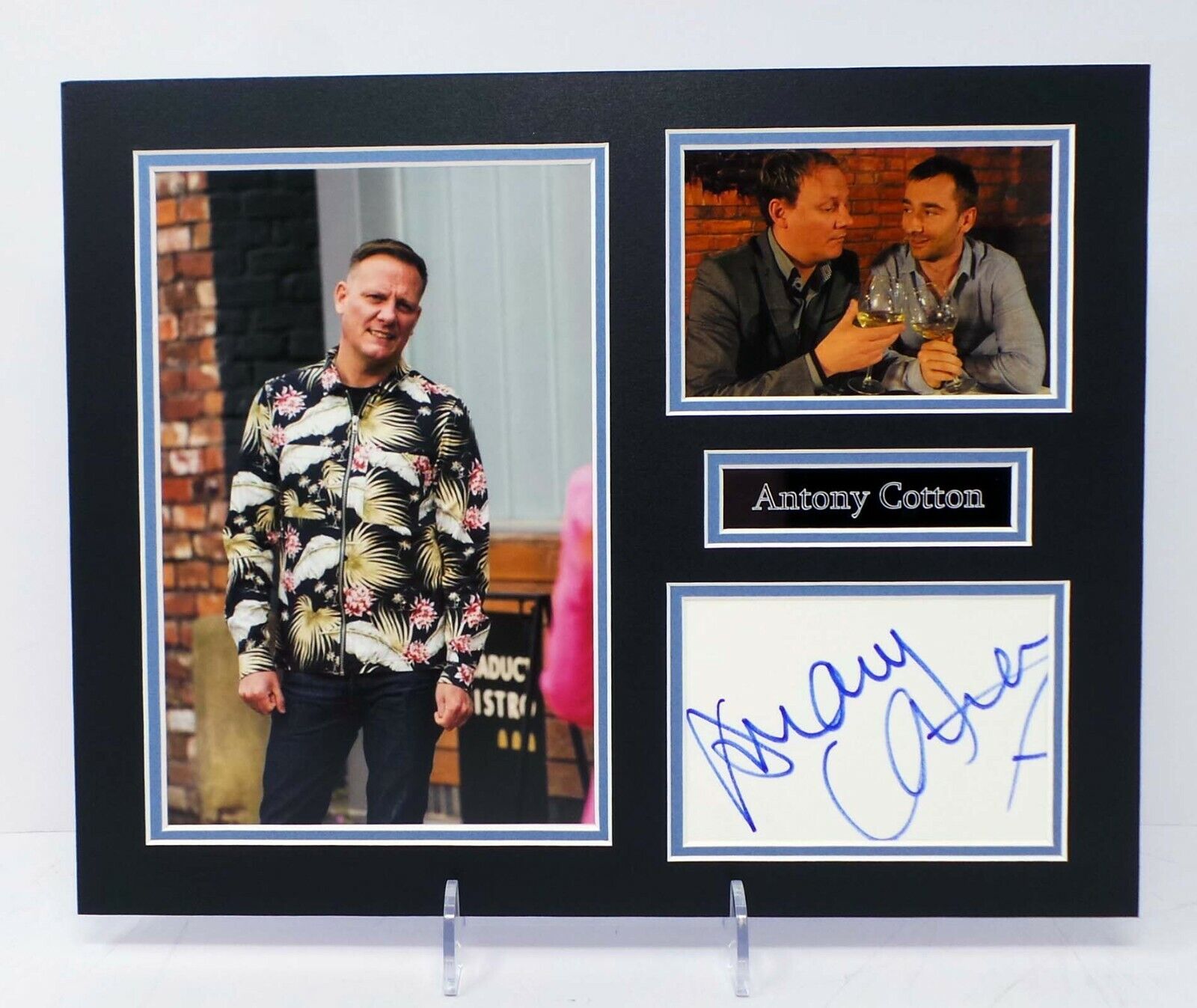 Antony COTTON Sean Coronation Street Signed Mounted Photo Poster painting Display AFTAL RD COA