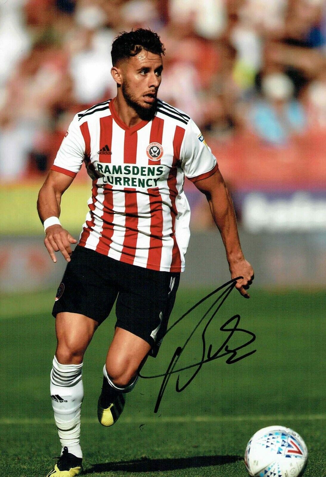 George BALDOCK Sheffield United Signed Autograph 12x8 Photo Poster painting 1 AFTAL COA SUFC