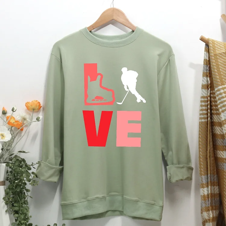 Love Hockey Women Casual Sweatshirt