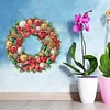 DIY Christmas Wreath Art Acylic Crystal Rhinestone Hanging Craft Kits