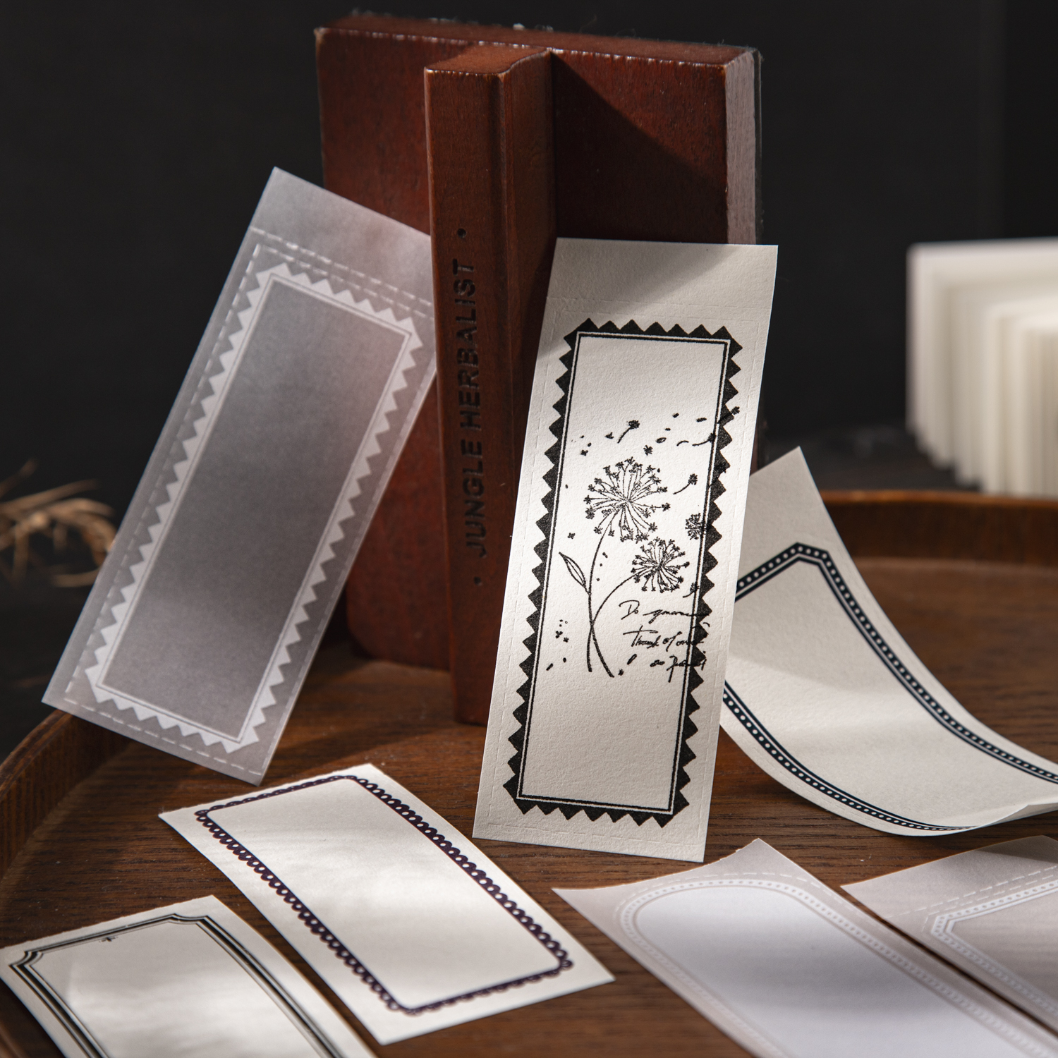 메모 패드 - 포켓 프레임 시리즈 빈티지 레이스 테두리