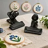 360-Degree Rotatable Embroidery Holder Adjustable Tableside Stitching Frames Clip Non-Slip Portable Metal Embroidery Clip Holder Suitable For Cross-Stitch Accessories