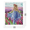 (Counted/Stamped) 14CT Lavender Girl - Cross Stitch 28*34cm/11.02*13.39in(Brand)