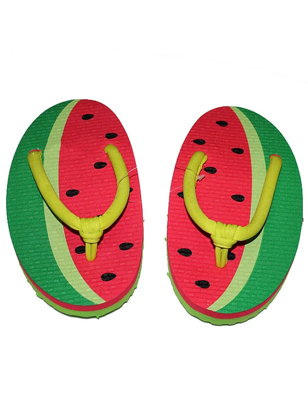 Summer Fruit Cartoon Cute Pattern Flat Shoes Flip Flops