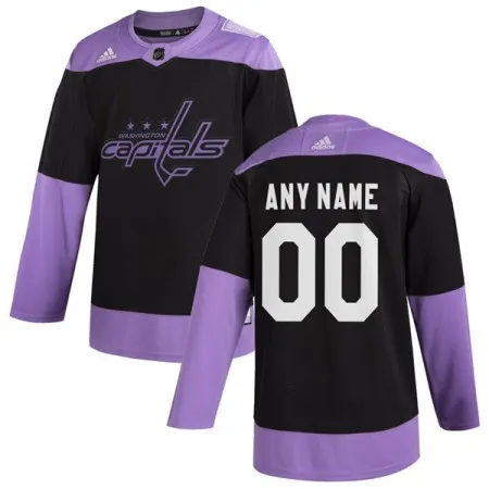 Men's Washington Capitals  Black Hockey Custom Practice NHL Stitched Jersey