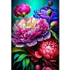 (Multi Style)Peony-Full Embroidery 3 Strands 11CT Stamped Cross Stitch-40*60CM-Large Size