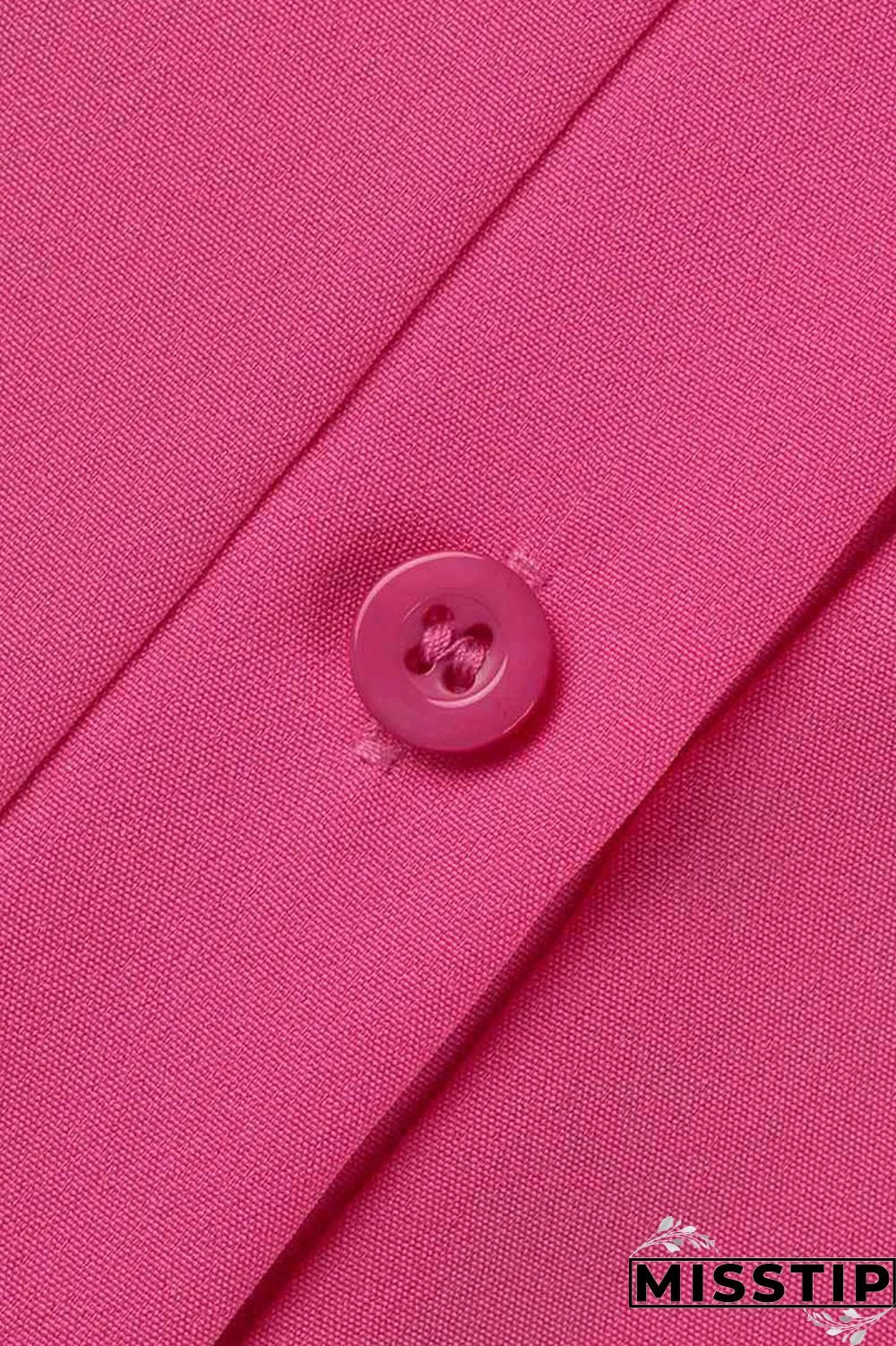 Black Casual Solid Patchwork Buckle Turndown Collar Plus Size Dresses