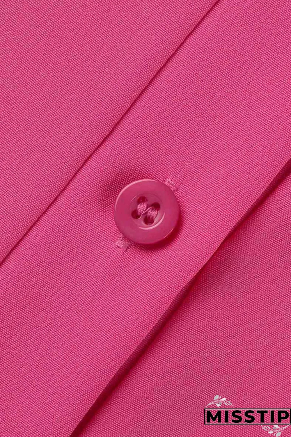 Black Casual Solid Patchwork Buckle Turndown Collar Plus Size Dresses