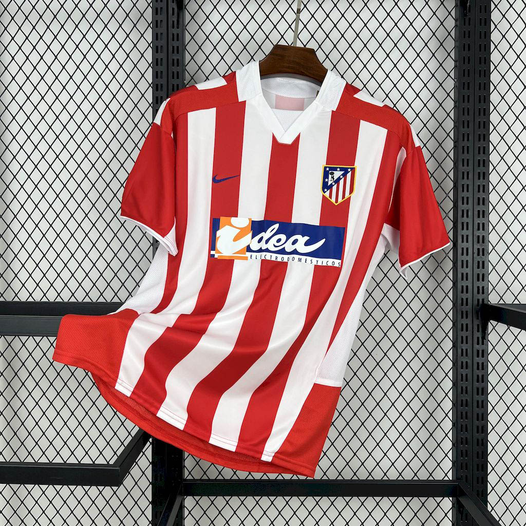 2002-2003 Retro Atletico Madrid Home Football Shirt 1:1 Thai Quality Maxi Kit