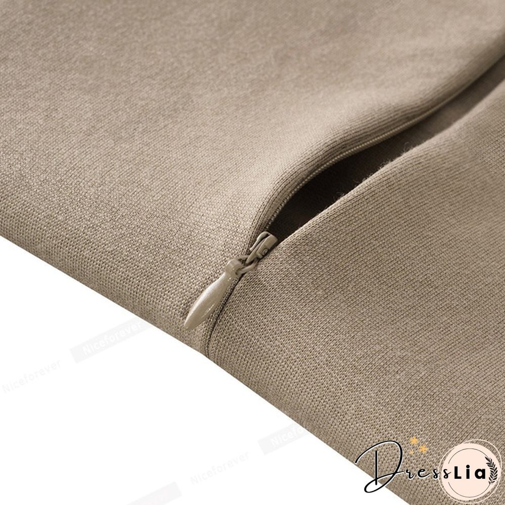 New Ladies Vintage Elegant Contrast Color Patchwork Wear To Work Vestidos Business Party Office Women Bodycon Dress