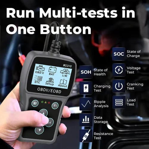 🔥 BT100 Car Battery Tester 12V Load Tester