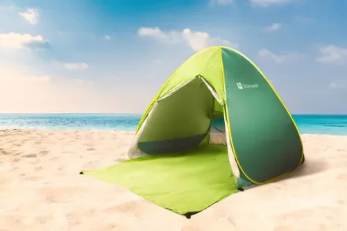 Pop Up Beach Tent Fishing Camping Sun Shade Shelter Canopy W/ Zipper Privacy USA