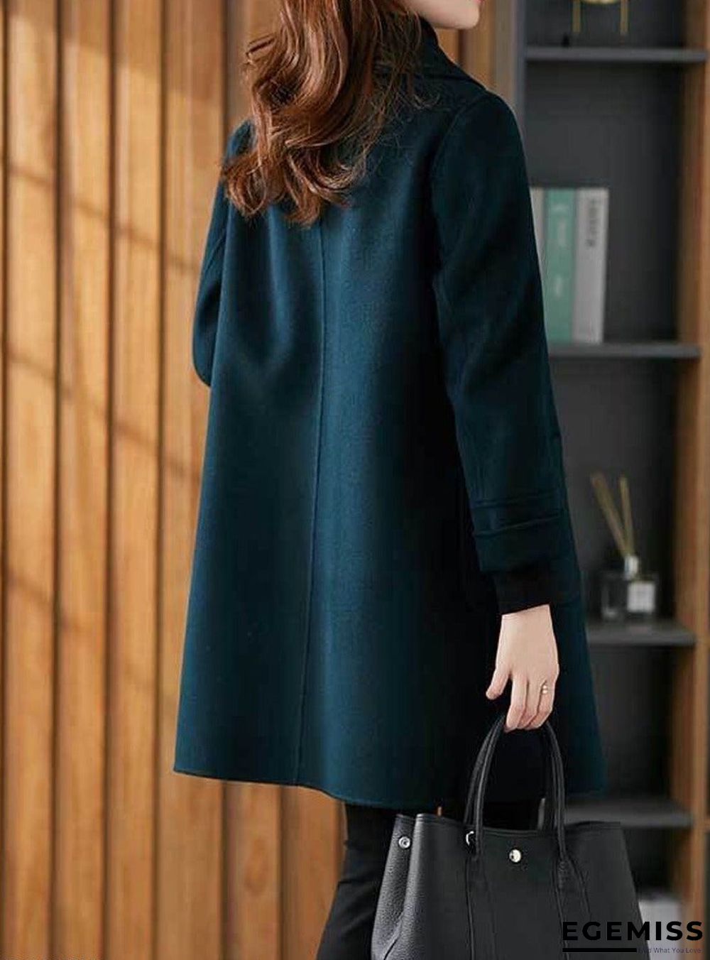 Fall/Winter Fashion Solid Color Woolen Coat | EGEMISS