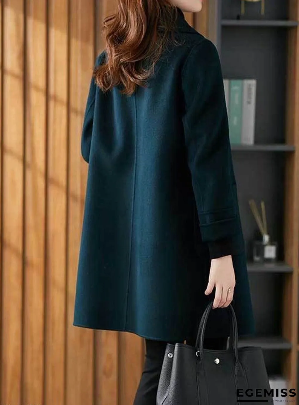 Fall/Winter Fashion Solid Color Woolen Coat | EGEMISS