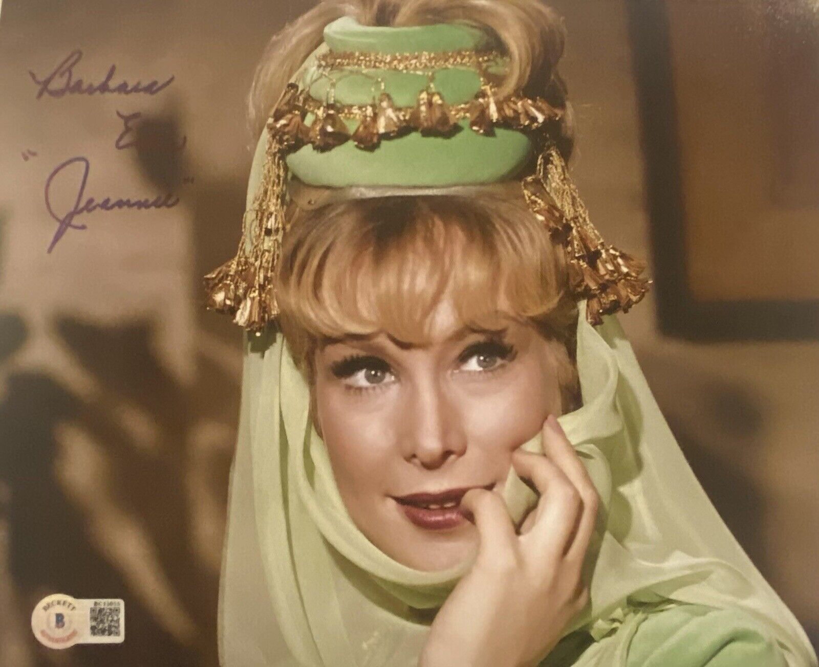 Barbara Eden Signed Autographed 8x10 Photo Poster painting I dream of Jeannie Beckett ?