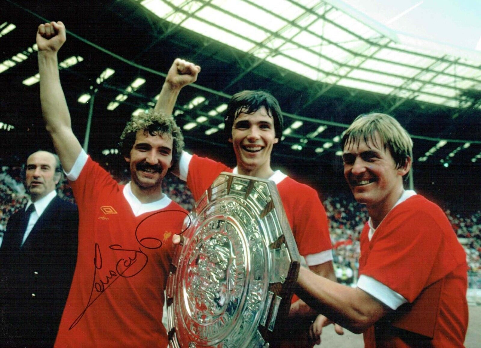 Graeme SOUNESS SIGNED 16x12 LIVERPOOL Photo Poster painting 4 AFTAL RD COA Private Signing