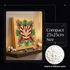 (25x25cm)DIY Pearl Painting Xmas Framed Handmade Pearl Material Art Kit Living Room Decor