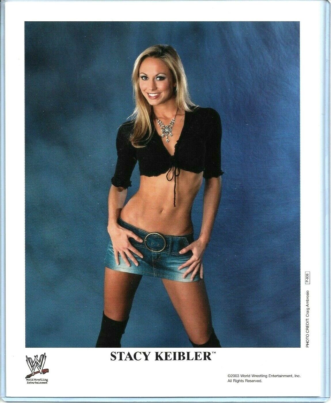 WWE STACY KEIBLER P-808 OFFICIAL LICENSED ORIGINAL 8X10 PROMO Photo Poster painting VERY RARE