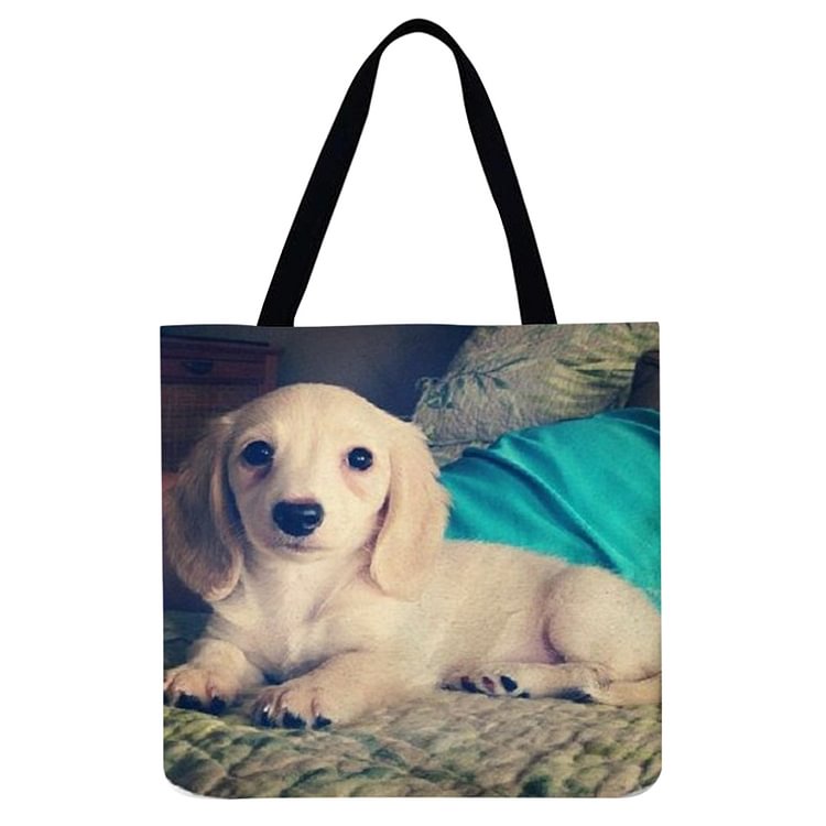 Linen Tote Bag - Charles Spaniel Dog