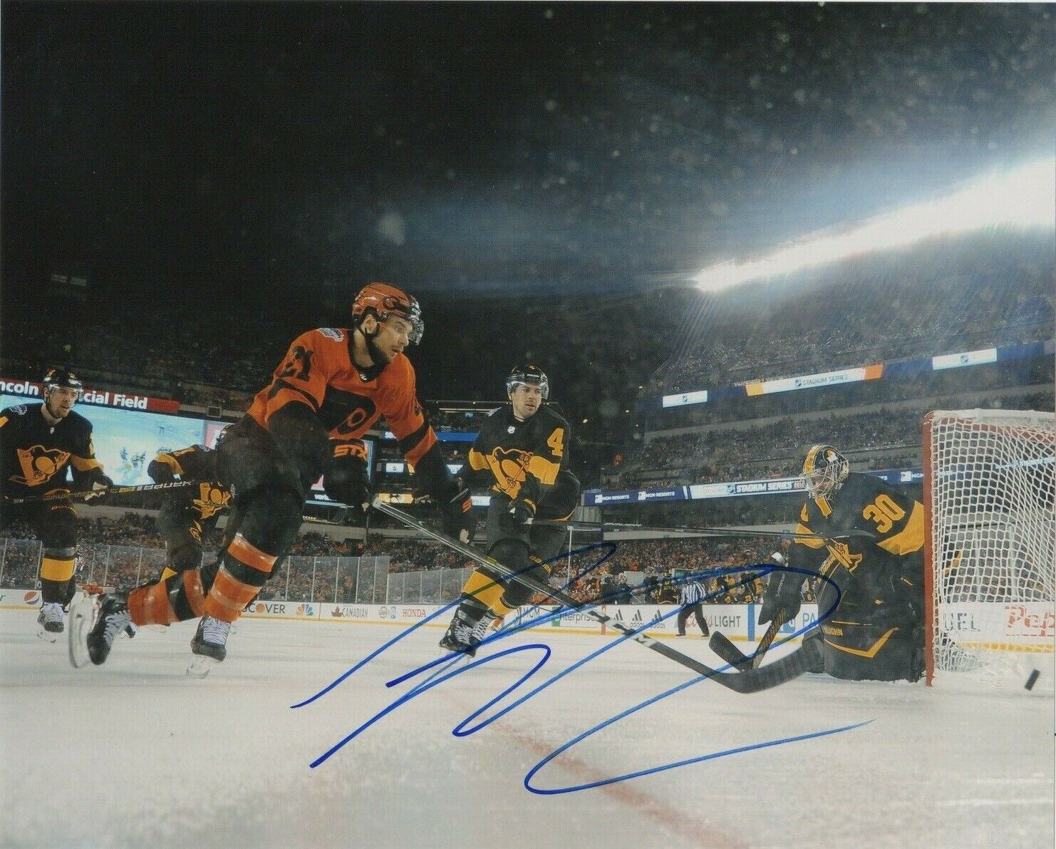 Philadelphia Flyers Scott Laughton Signed Autographed 8x10 NHL Photo Poster painting COA #5