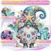 Sea Goblin Special Shaped 5D DIY Partial Drill Diamonds Dots Gem Art Kits 11.81 X11.81inch Diamond Dots Paintings Diamonds Paintings Gem Art for Adults Beginners Home Decor