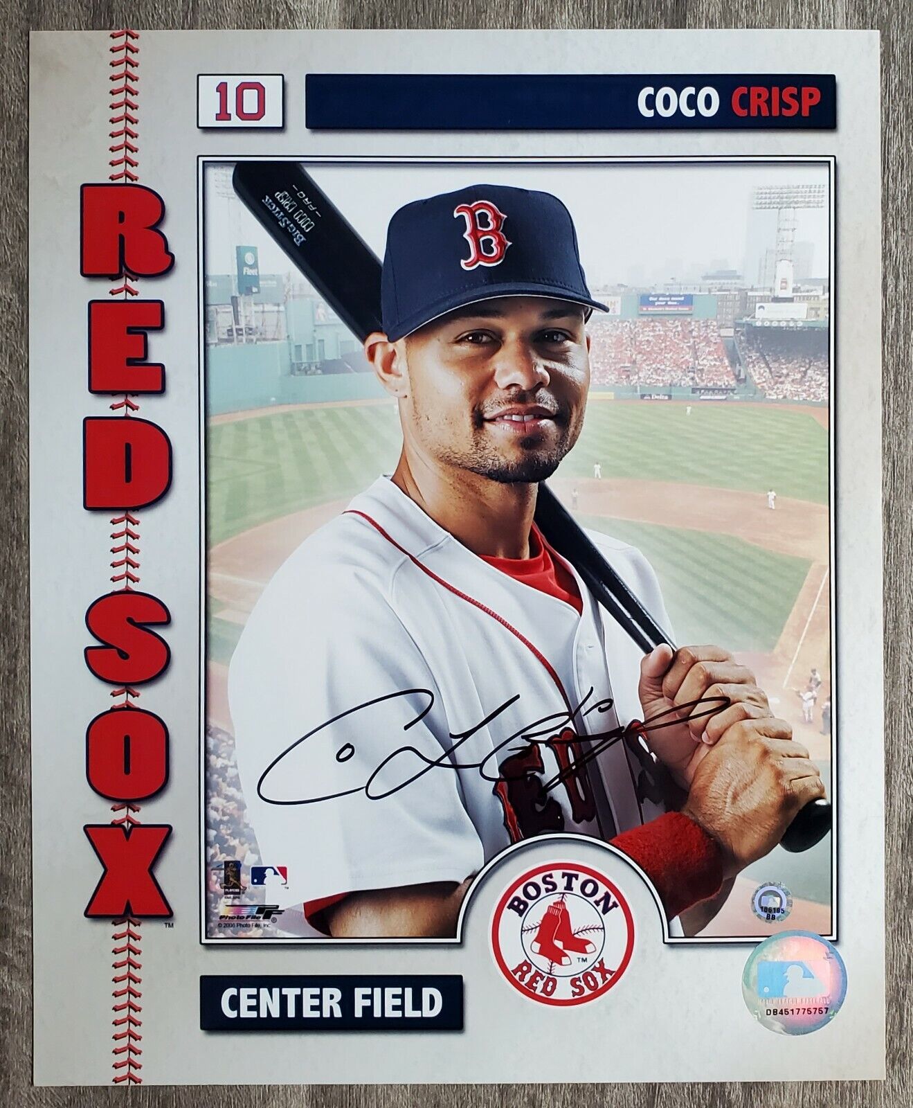 Coco Crisp Signed Boston Red Sox 8x10 Photo Poster painting Fenway Park Legend RAD