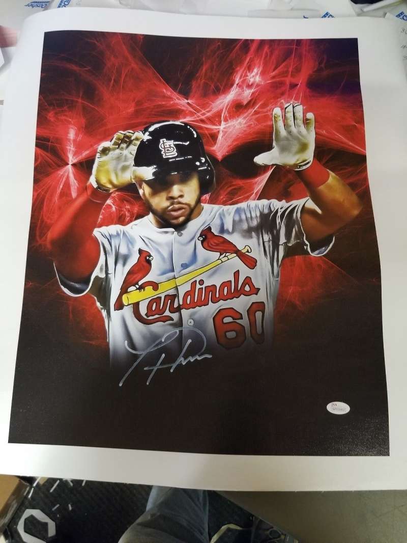 Tommy Pham Jsa Coa Autograph 22x23 Canvas Painting Print Hand Signed Authentic