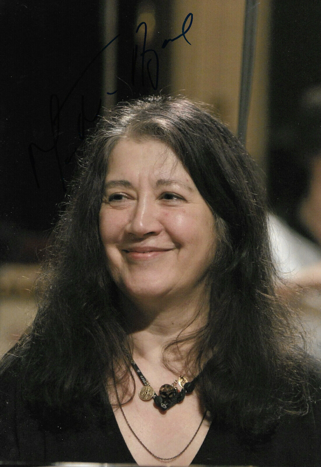 Martha Argerich signed 8x12 inch Photo Poster painting autograph