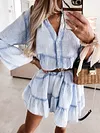 Loose Long Sleeves Mini Dress