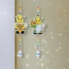 2pcs/set Crystal Sun Catcher Double-sided Diamond Painting Pendant Rainbow Chaser Hanging Kits