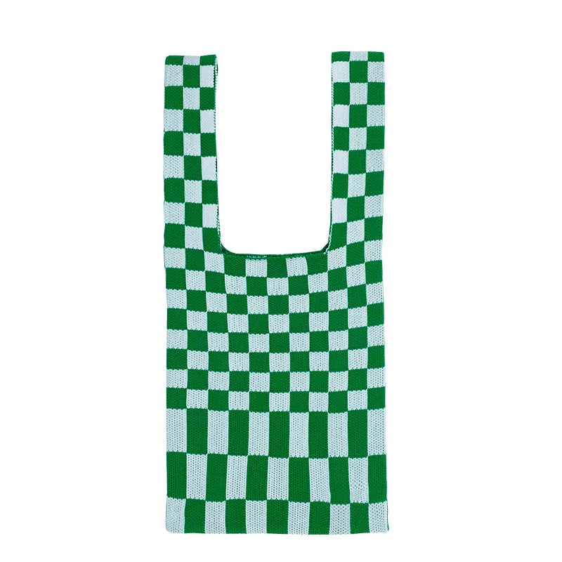 Back To School Llyge Knitted Women'S Shopper Bag Reusable Shopping Bags For Groceries Large Eco Storage Bag Woman Korean Shoulder Handbags Tote Pouch llyge