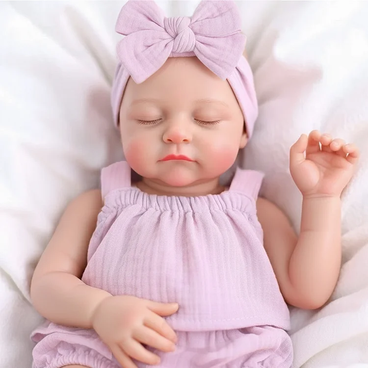 Babeside Liors 12" Realistic Silicone Sleeping Baby Little Infant Girl Best Gift for Kids