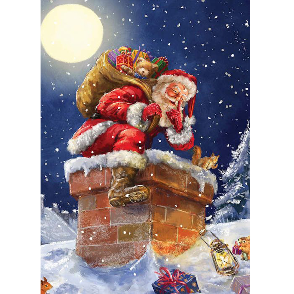 

Santa Claus - Round Drill Diamond Painting - 30*45CM, 501 Original