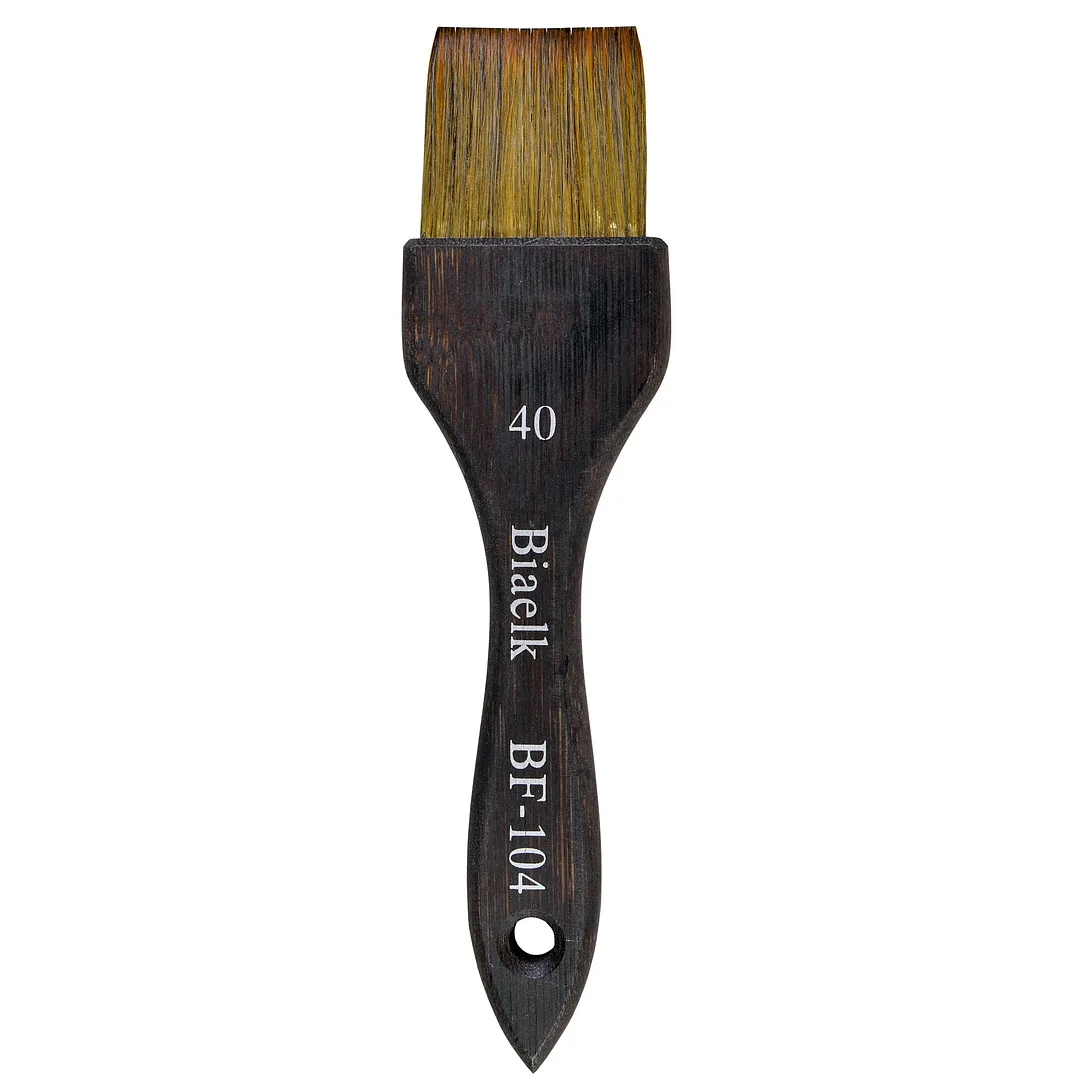 Free Shipping Biaelk BF-104 4PCS Goat Hair Bamboo Handle Watercolor Art Supplies For Artist Flat Hake Paint Brush , Hake paintbrushes for watercolor ,Flat paint brushes for wash painting 