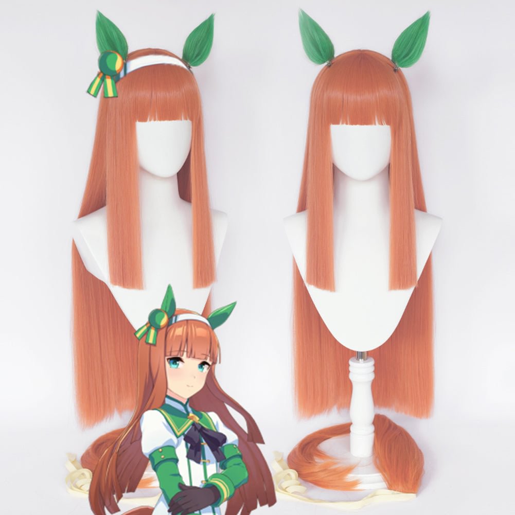 Pretty Derby Silence Suzuka Perücke Karneval Halloween Cosplay Perücke