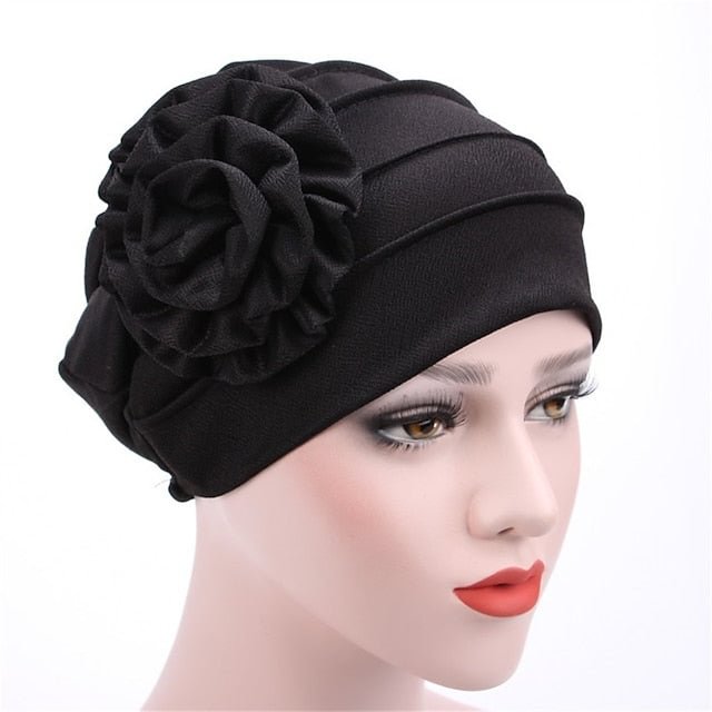 Women's Beanie Slouchy Casual Flower Pure Color Hat