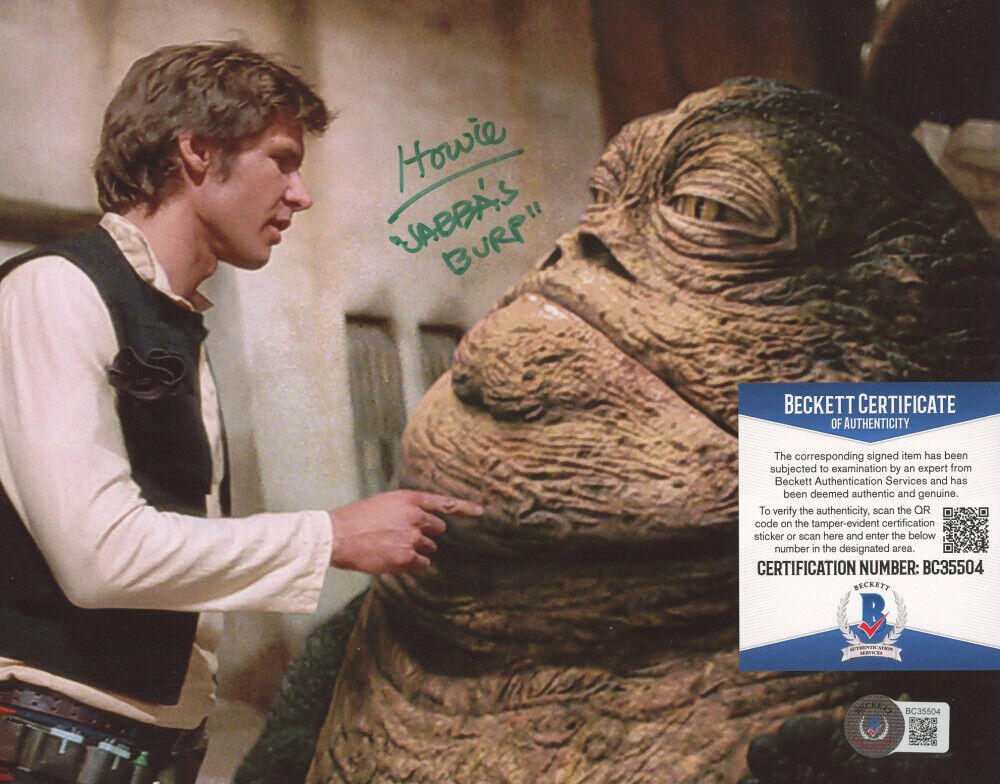 Jabba the Hutt Howie Hammerman Signed Star Wars Return of the Jedi 8x10 Photo Poster painting BC