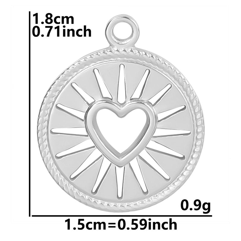 Minimalist Classic Style Round 304 Stainless Steel Plating Women's Pendant Necklace