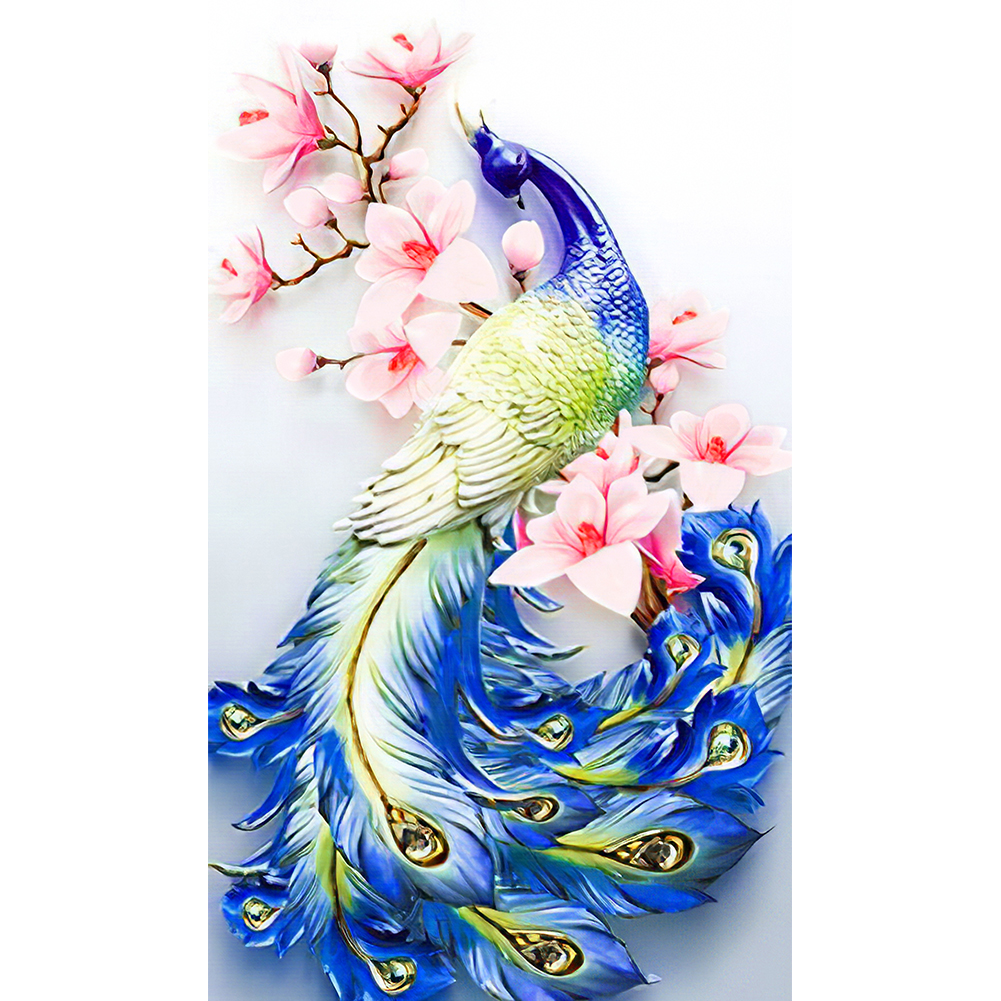 

Peacock - Round Drill Diamond Painting - 30*50CM, 501 Original