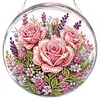 Kit d&rsquo;ornement solaire en diamant rose rose 7,87x7,87 pouces