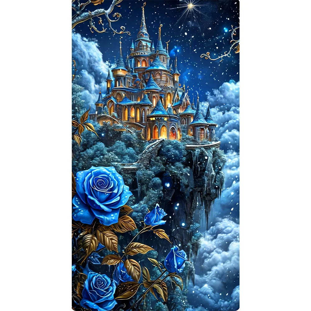 Diamond Painting - Full Round Drill - Rose Castle(Canvas|40*70cm)