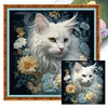 Flower Cat - 11CT Stamped Cross Stitch 40*40cm