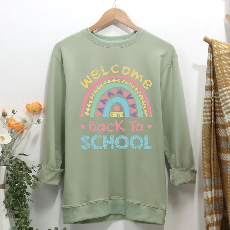 Welcome Back to School Women Casual Sweatshirt