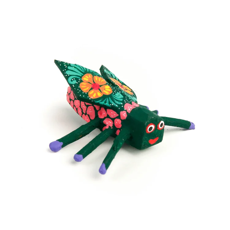 Bee Mini Oaxacan Alebrije Wood Carving Mexican Folk Art Sculpture