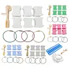 Cross Stitch Floss Bobbin Organizer Kit - 100 Bobbins, Jump Rings, Mini Bobbin Winder & Blank Labels tapestrymarket