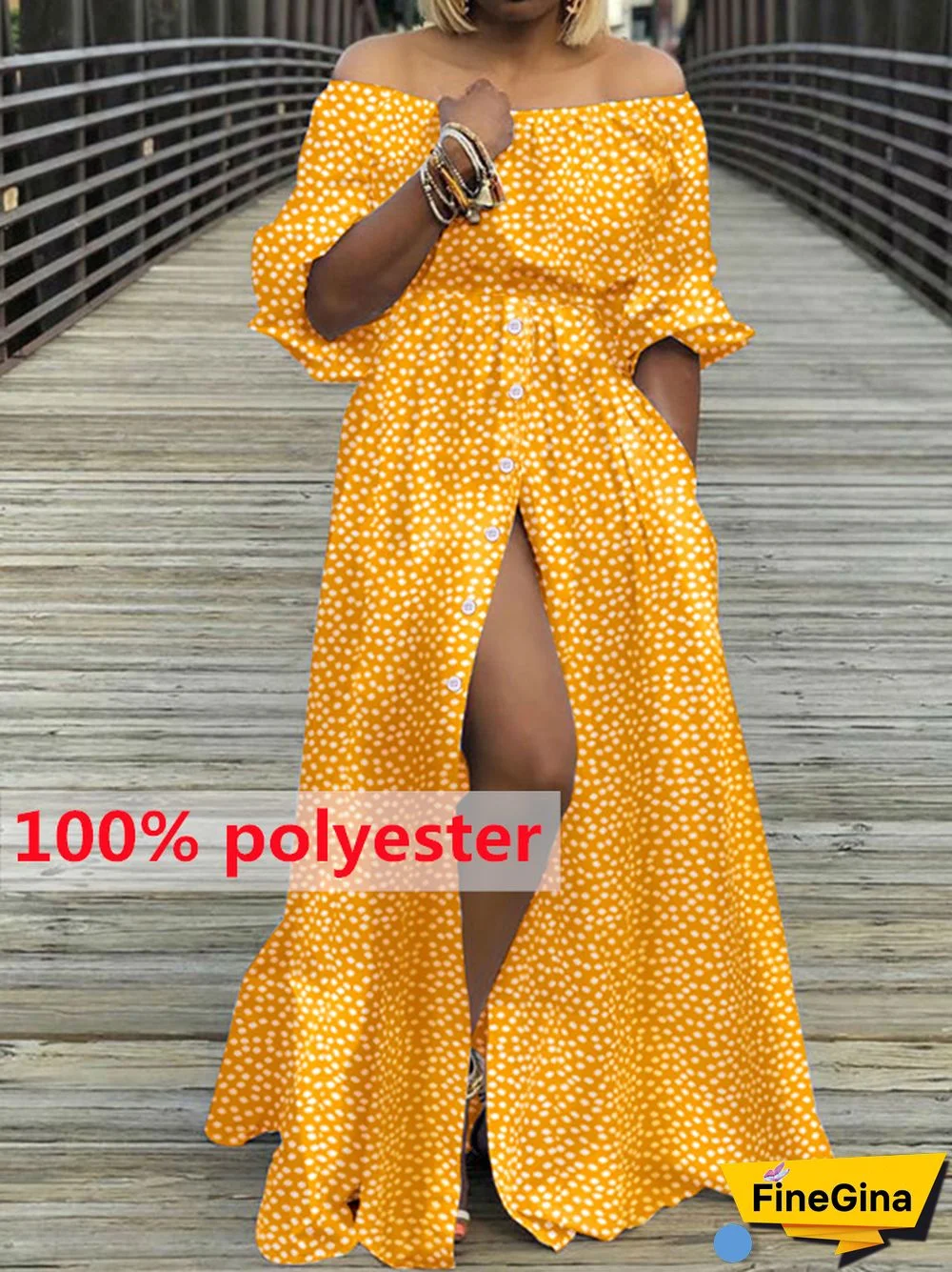 Summer Dresses Women Celmia High Split White Long Sundress Sexy High Waist Maxi Robes Three Quarter Sleeves Party Vestidos